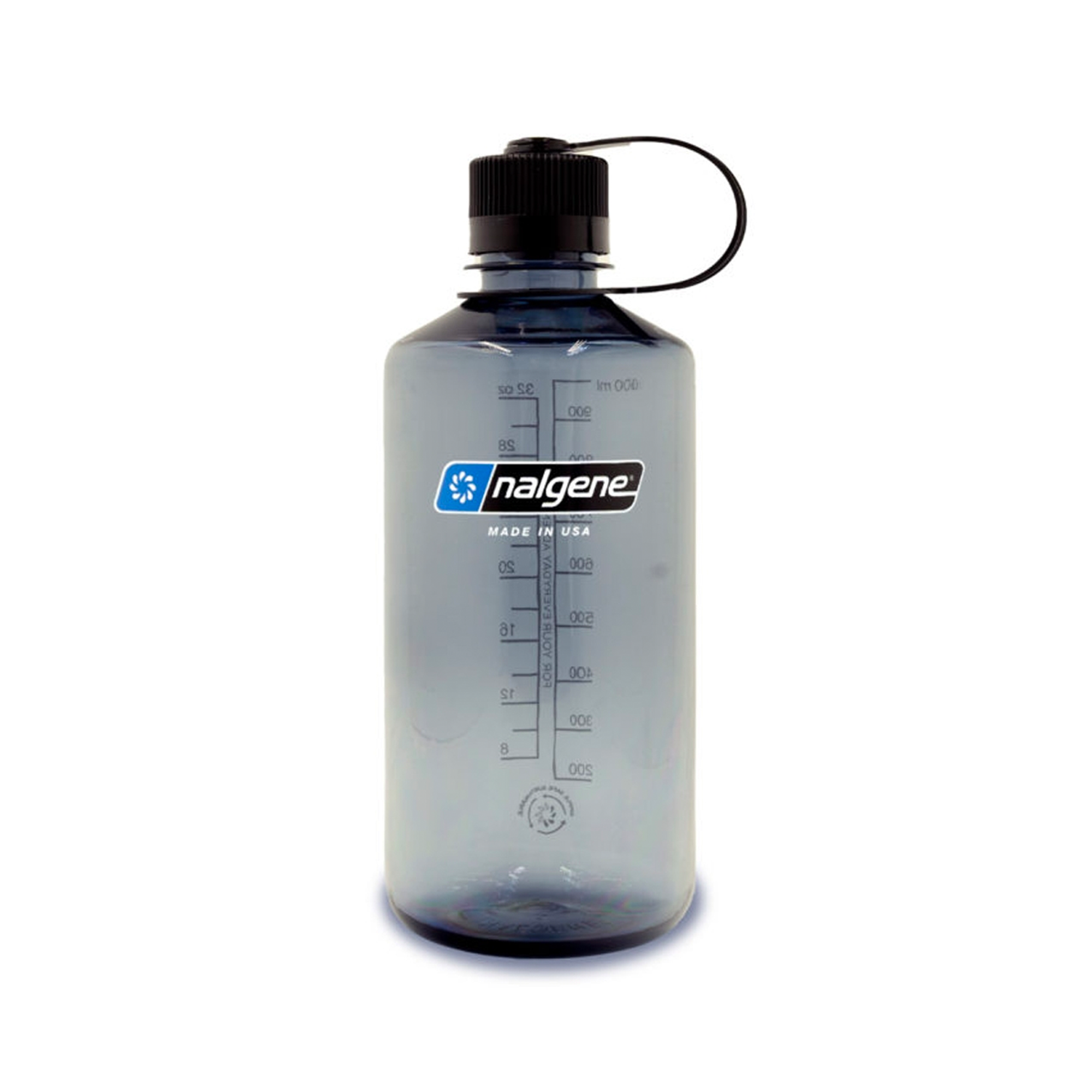 Nalgene Sustain Narrow Mouth Water Bottle 1L Grey