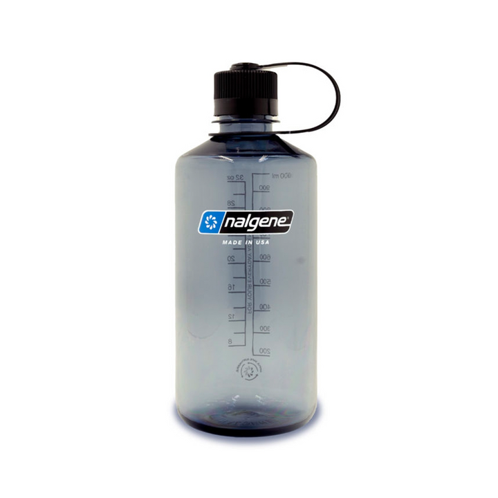 Nalgene Sustain Narrow Mouth Water Bottle 1L Grey