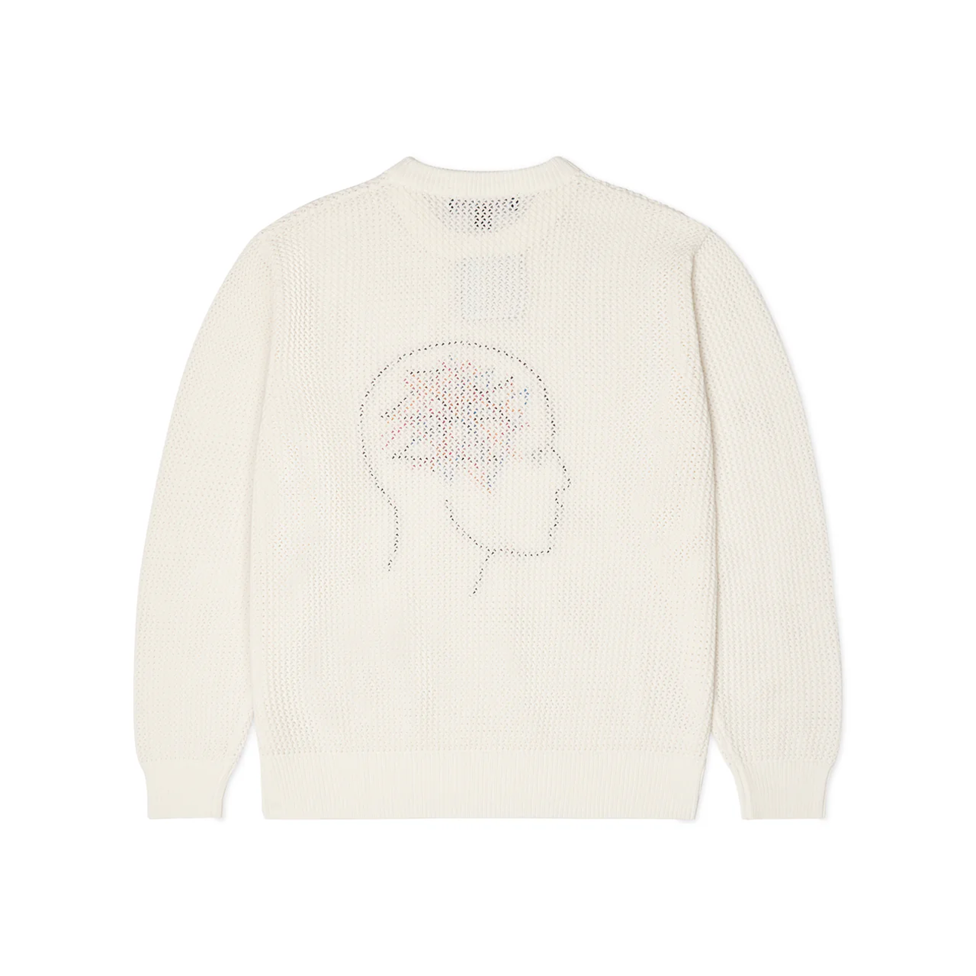 Kidsuper Thoughts In My Head Loose Gauge Sweater Bone