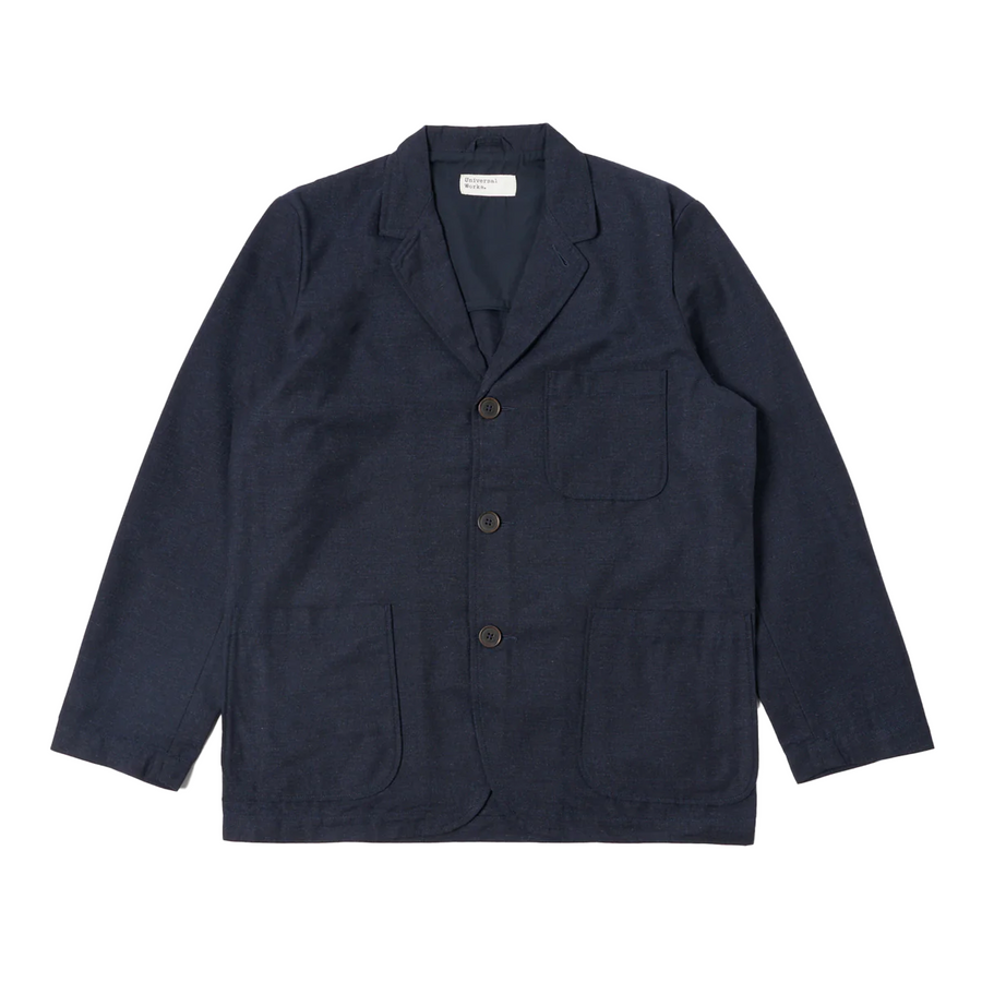 Universal Works Three Button Jacket Navy