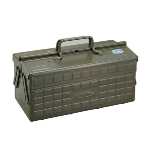 Toyo Steel Two-Stage Toolbox ST-350 35cm Moss Green