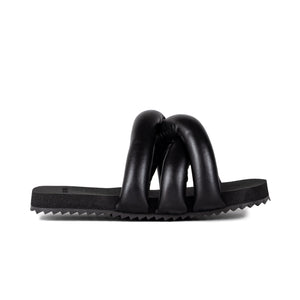 Yume Yume Tyre Slide Black Vegan Leather