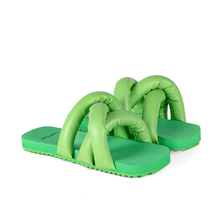 Yume Yume Tyre Slide Bright Green Vegan Leather