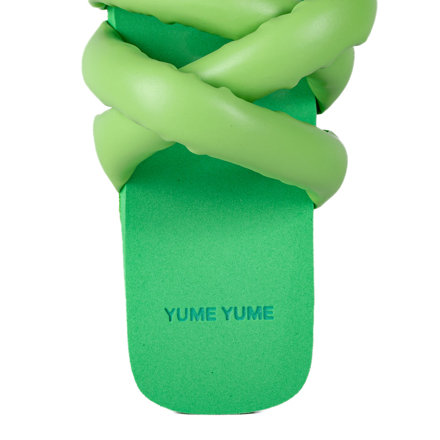 Yume Yume Tyre Slide Bright Green Vegan Leather