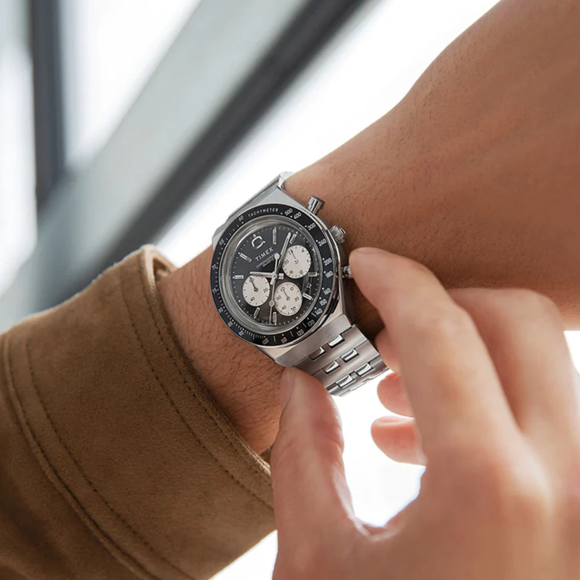 Timex Q Diver Chronograph 40mm Stainless Steel Bracelet Watch TW2V42600