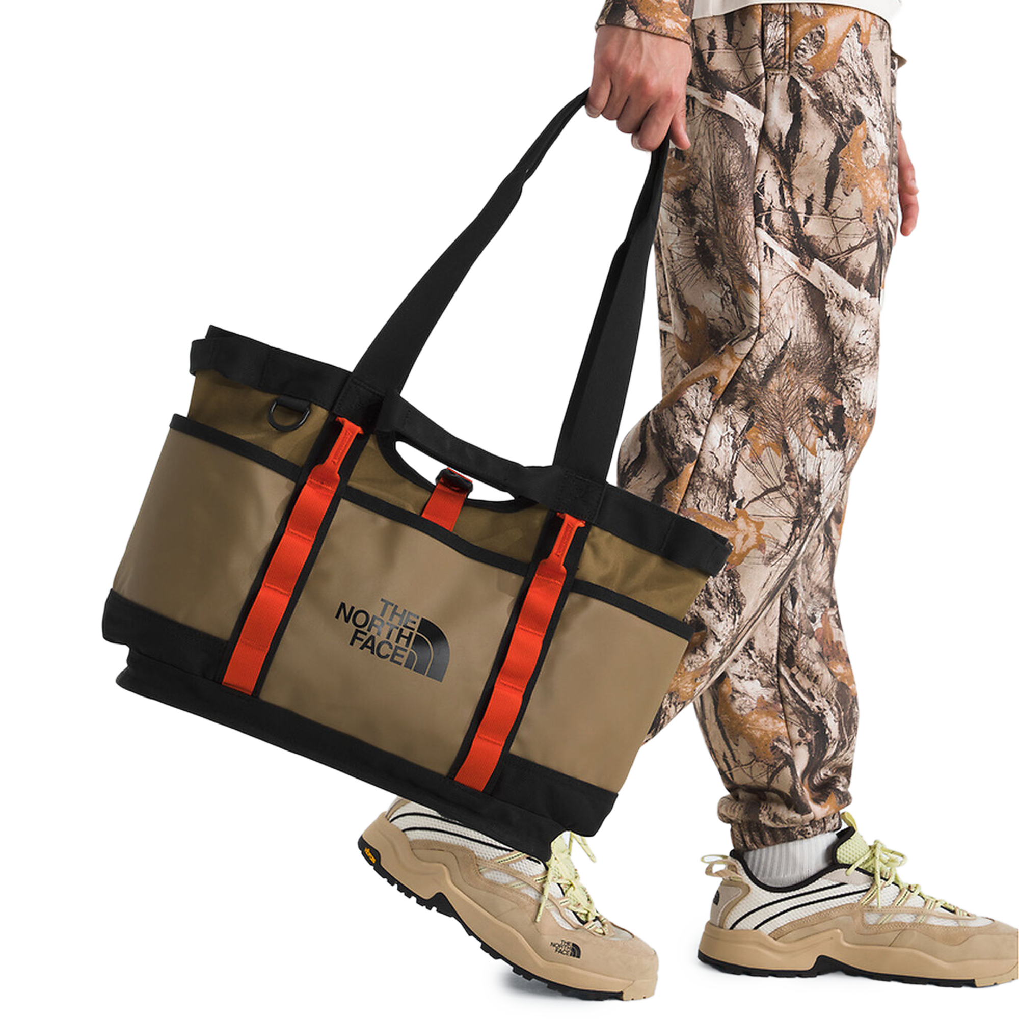 The North Face Basecamp Utility Tote CEDAR/TNF BLACK/LAVA RED NF0A8GJ7MY1