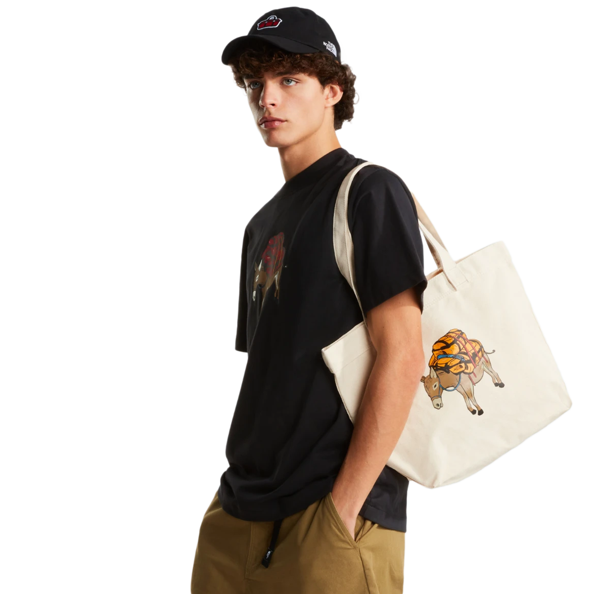 The North Face Cotton Tote SMTGOLD/DONKEY TAXI GRAPHIC NF0A3VWQPC3