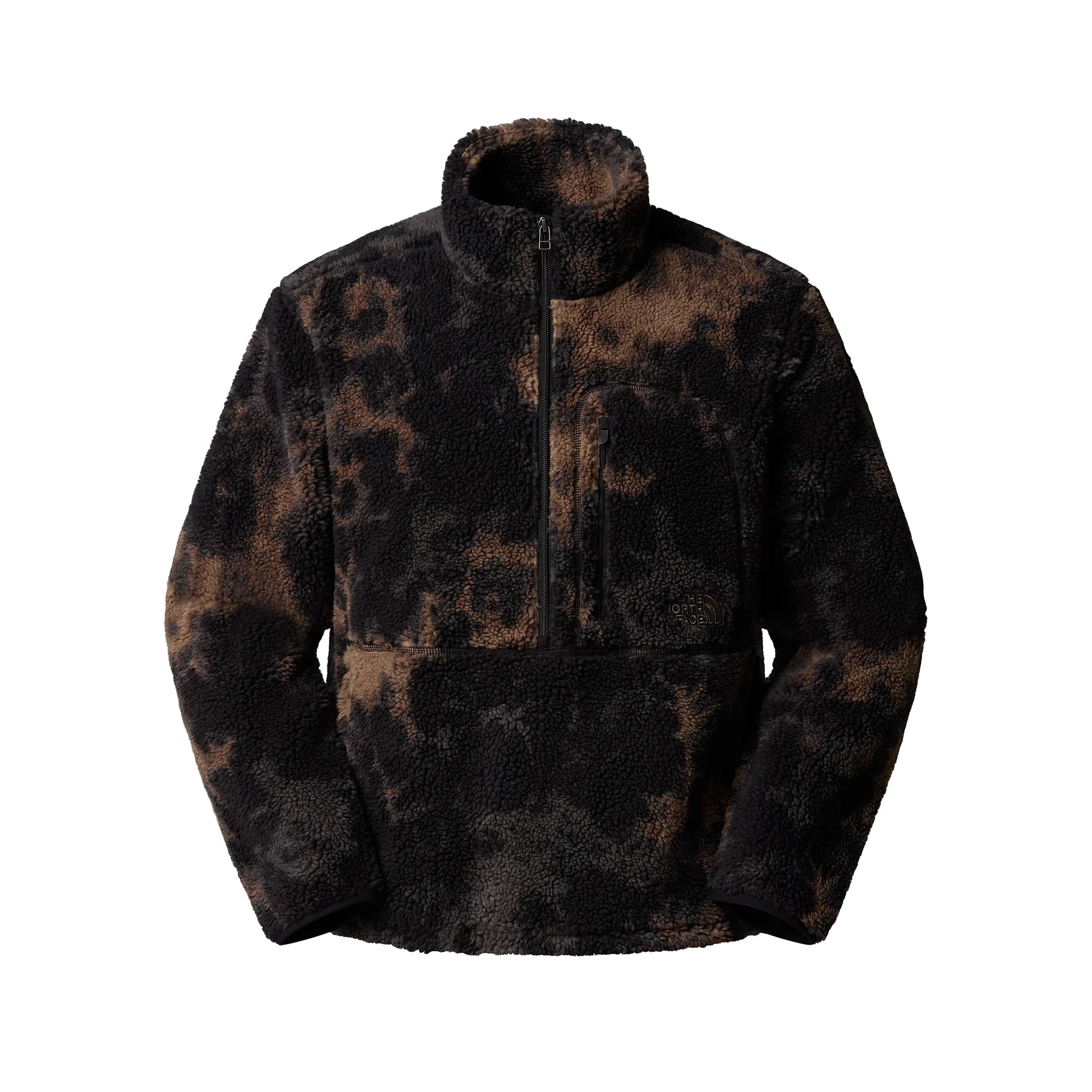 The North Face Extreme Pile 2 Pullover Black Light Refractions Print