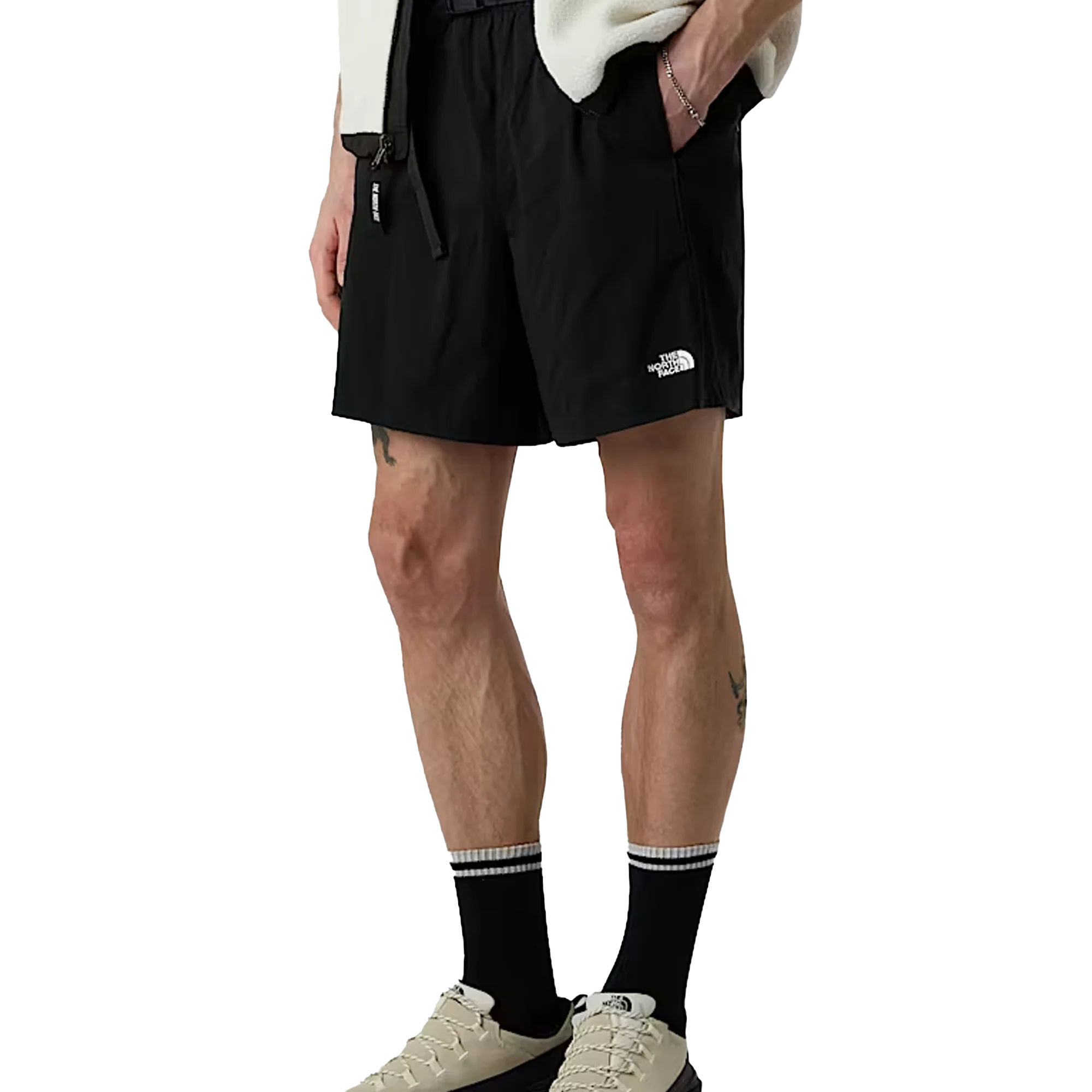 The North Face Men's Class V Pathfinder Belted Shorts 7IN TNFBLK NF0A8BHVJK3/R