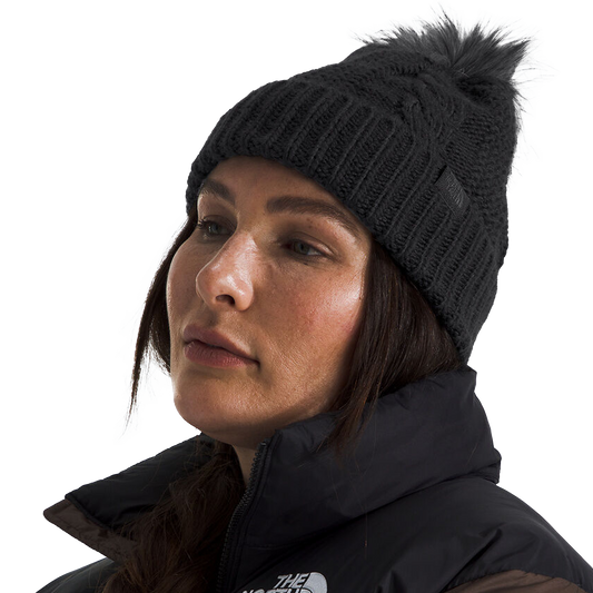 The North Face Oh Mega Fur Pom Beanie Tnf Black