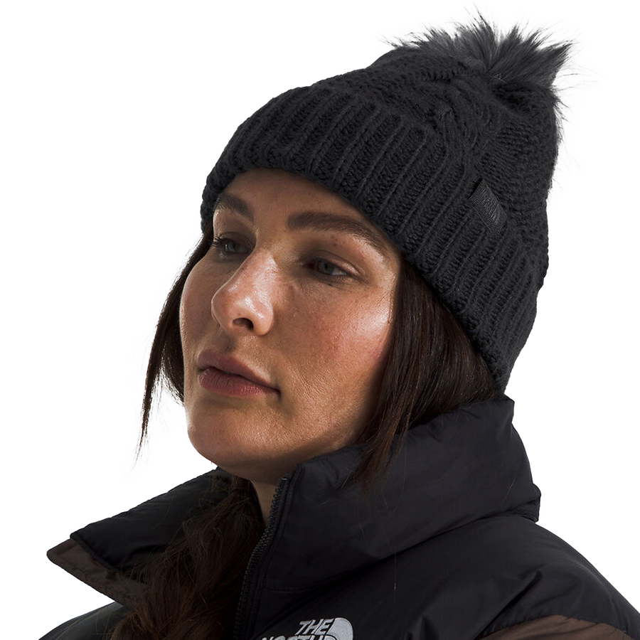 The North Face Oh Mega Fur Pom Beanie Tnf Black