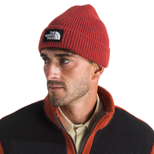 The North Face TNF Logo Box Cuffed Beanie IRON CLAY NF0A8CHEG6I