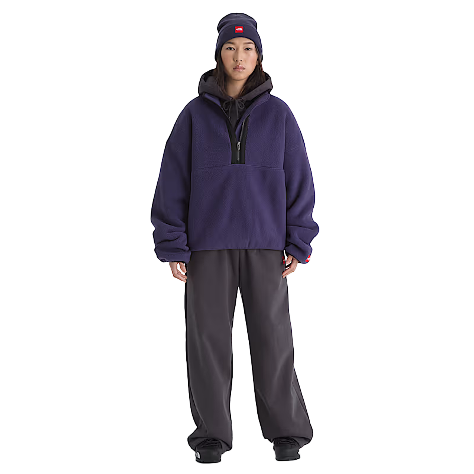 The North Face TNF Red Box Half Zip Fleece Eternal Purple