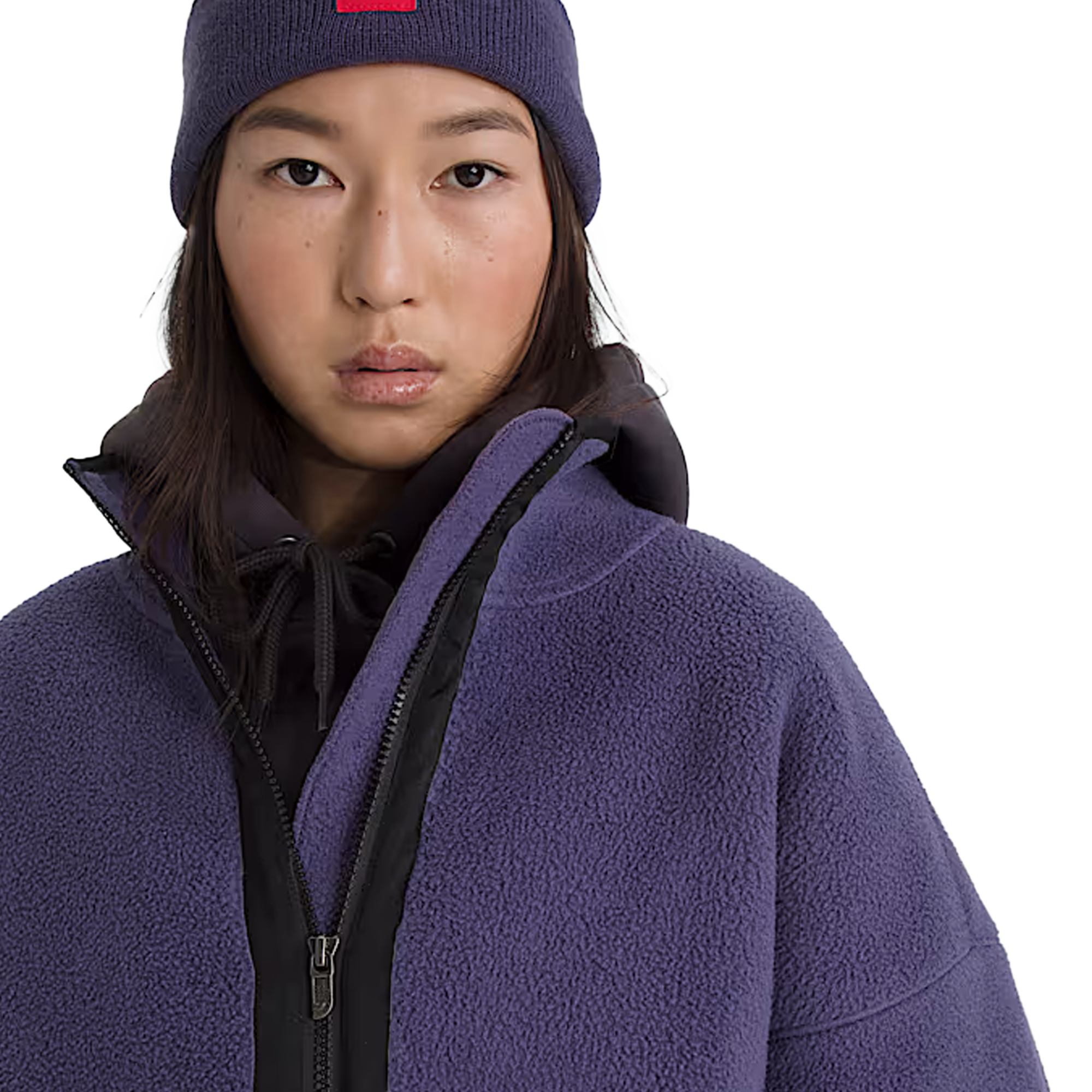The North Face TNF Red Box Half Zip Fleece Eternal Purple