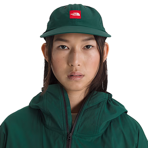 The North Face TNF Red Box Nylon Hat Hunter Green