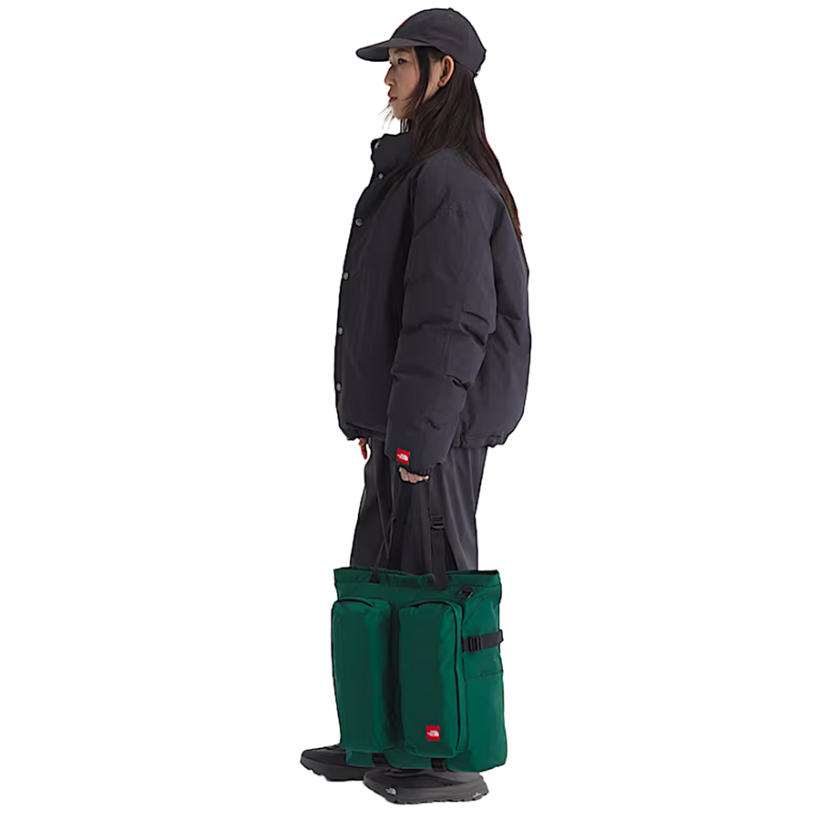 The North Face TNF Red Box Tote Bag Hunter Green