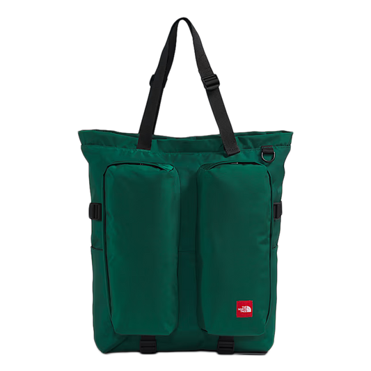 The North Face TNF Red Box Tote Bag Hunter Green