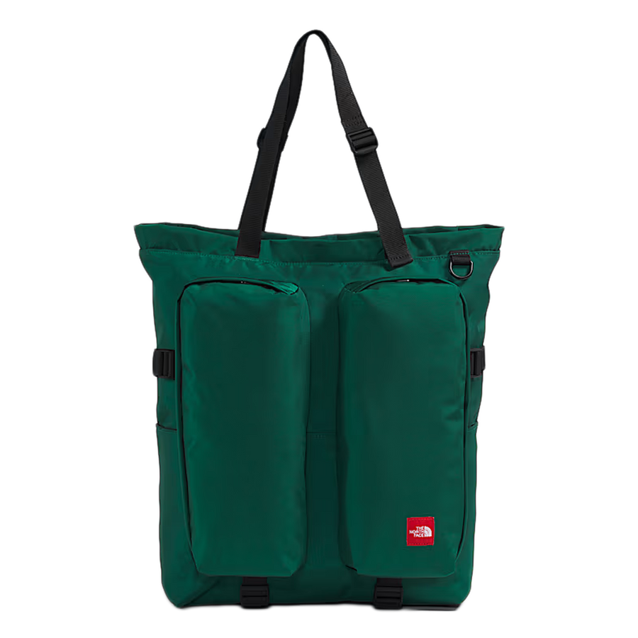 The North Face TNF Red Box Tote Bag Hunter Green