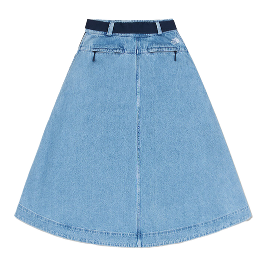 The North Face Women's Flared Denim Maxi Skirt AP Light Indigo Denim Wash