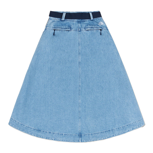 The North Face Women's Flared Denim Maxi Skirt AP Light Indigo Denim Wash