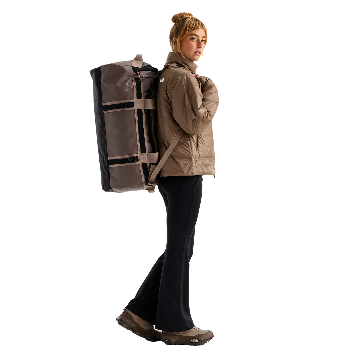 The North Face Basecamp Duffel Medium Smokey Brown/TNF Black/Garnet