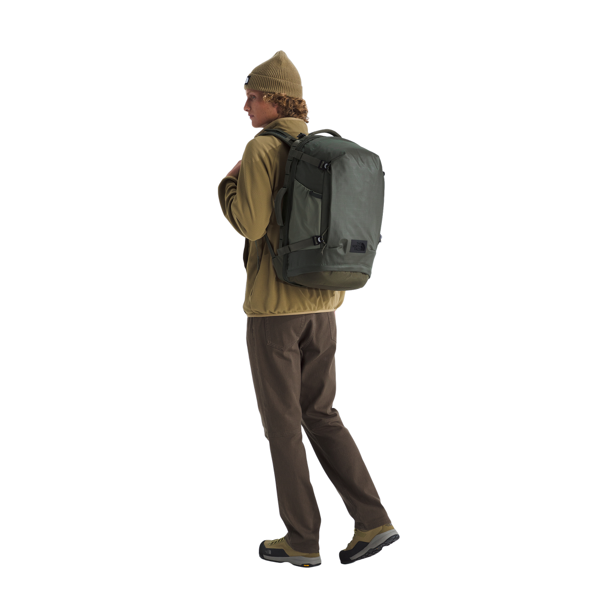 The North Face Basecamp Voyager Pro Travel Pack New Taupe Green/TNF Black