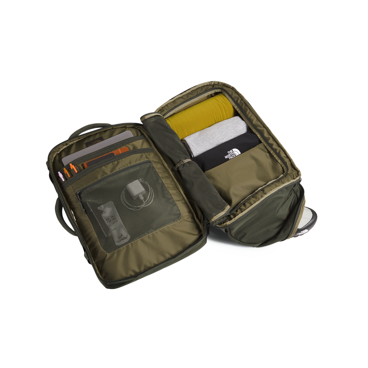 The North Face Basecamp Voyager Pro Travel Pack New Taupe Green/TNF Black