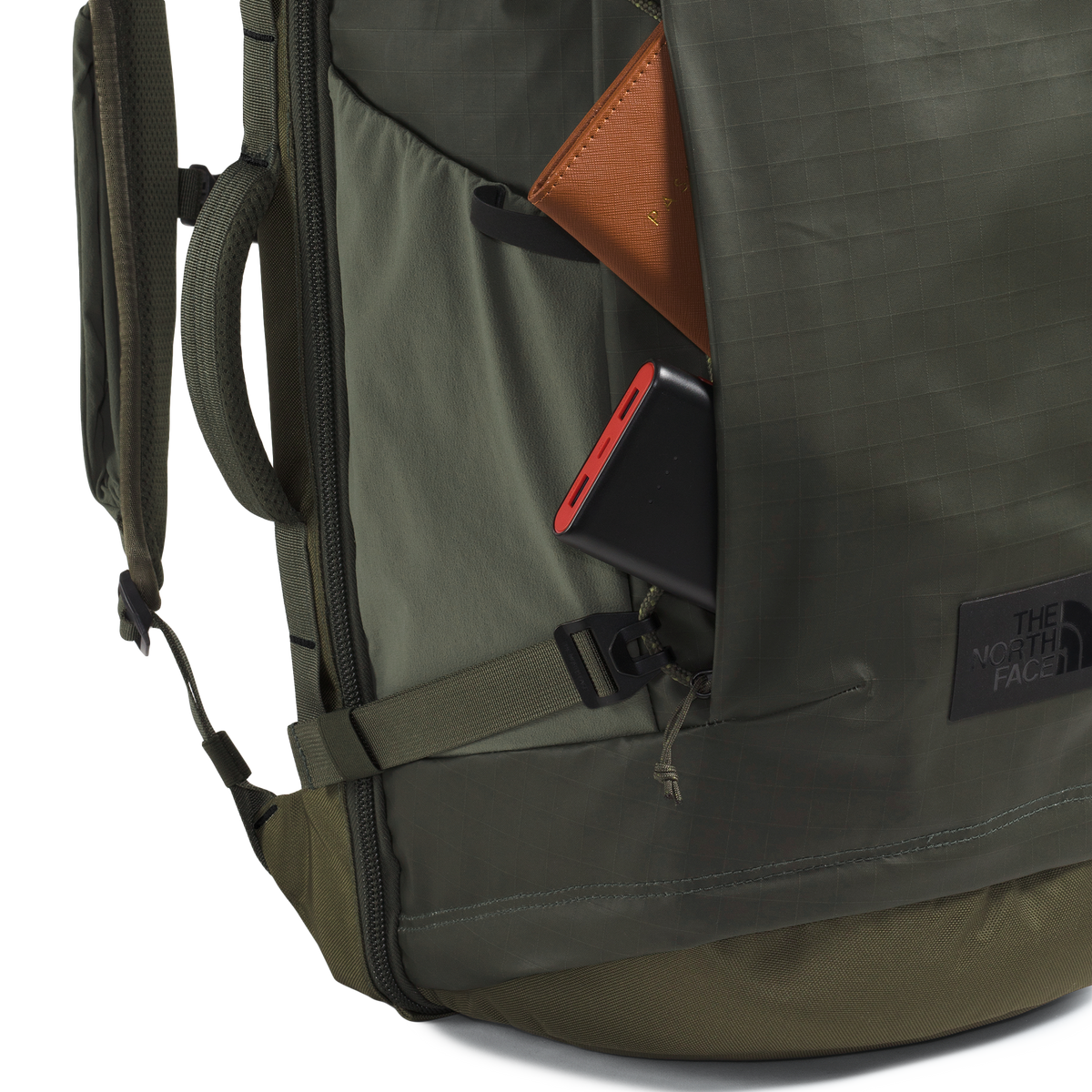 The North Face Basecamp Voyager Pro Travel Pack New Taupe Green/TNF Black
