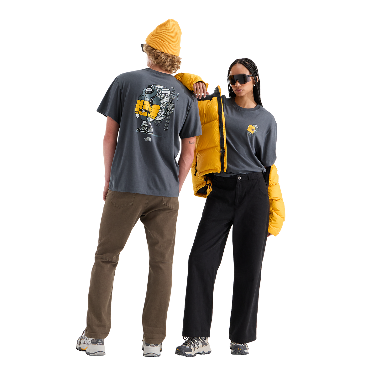 The North Face Gear Up Get Out Relaxed T-Shirt Anthracite Grey