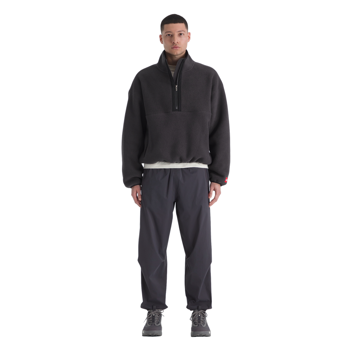 The North Face Red Box Half Zip Fleece Obsidian