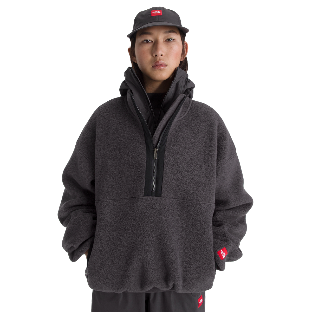 The North Face Red Box Half Zip Fleece Obsidian