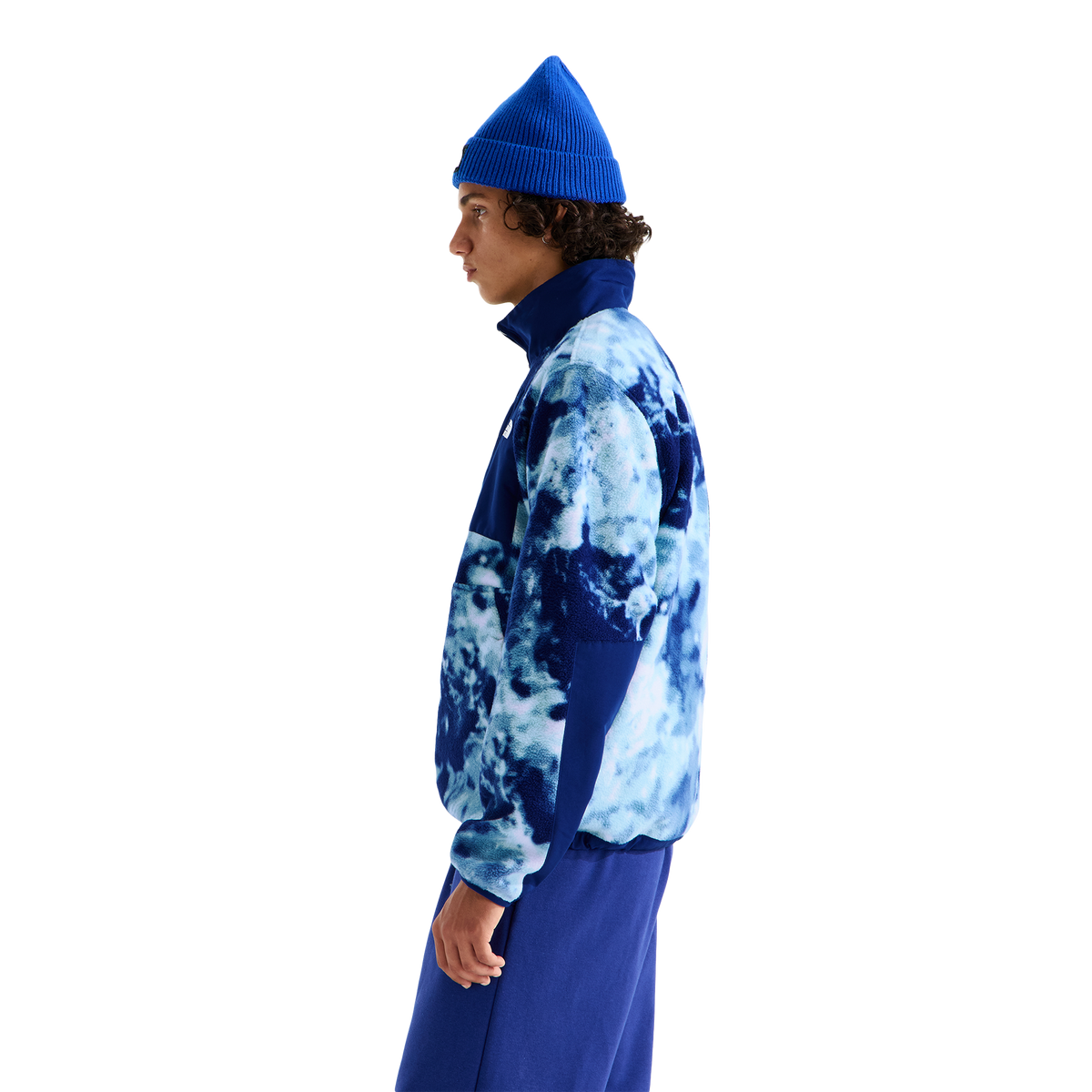 The North Face Yumiori Off Peak Full Zip Jacket Bold Blue Granitic Rock Print
