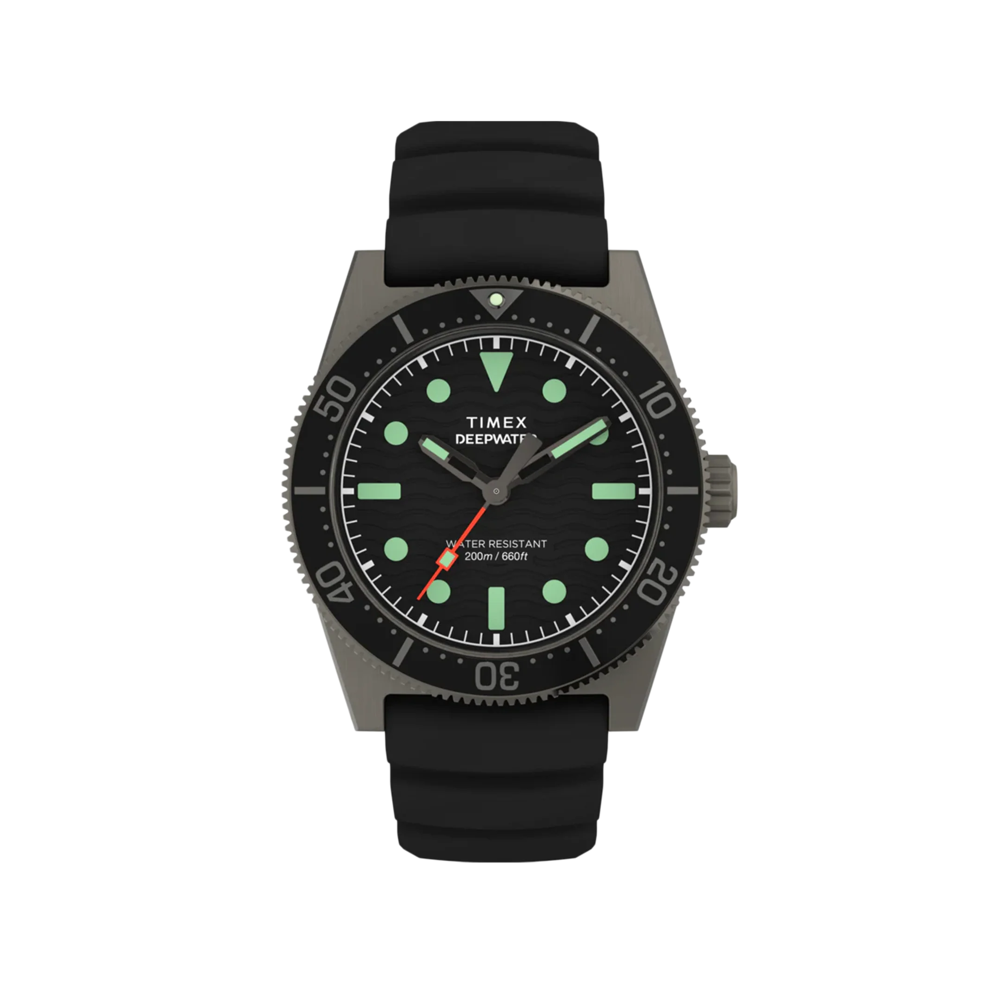 Timex Deep Water Reef Watch Black Silicon Strap TW2W74700