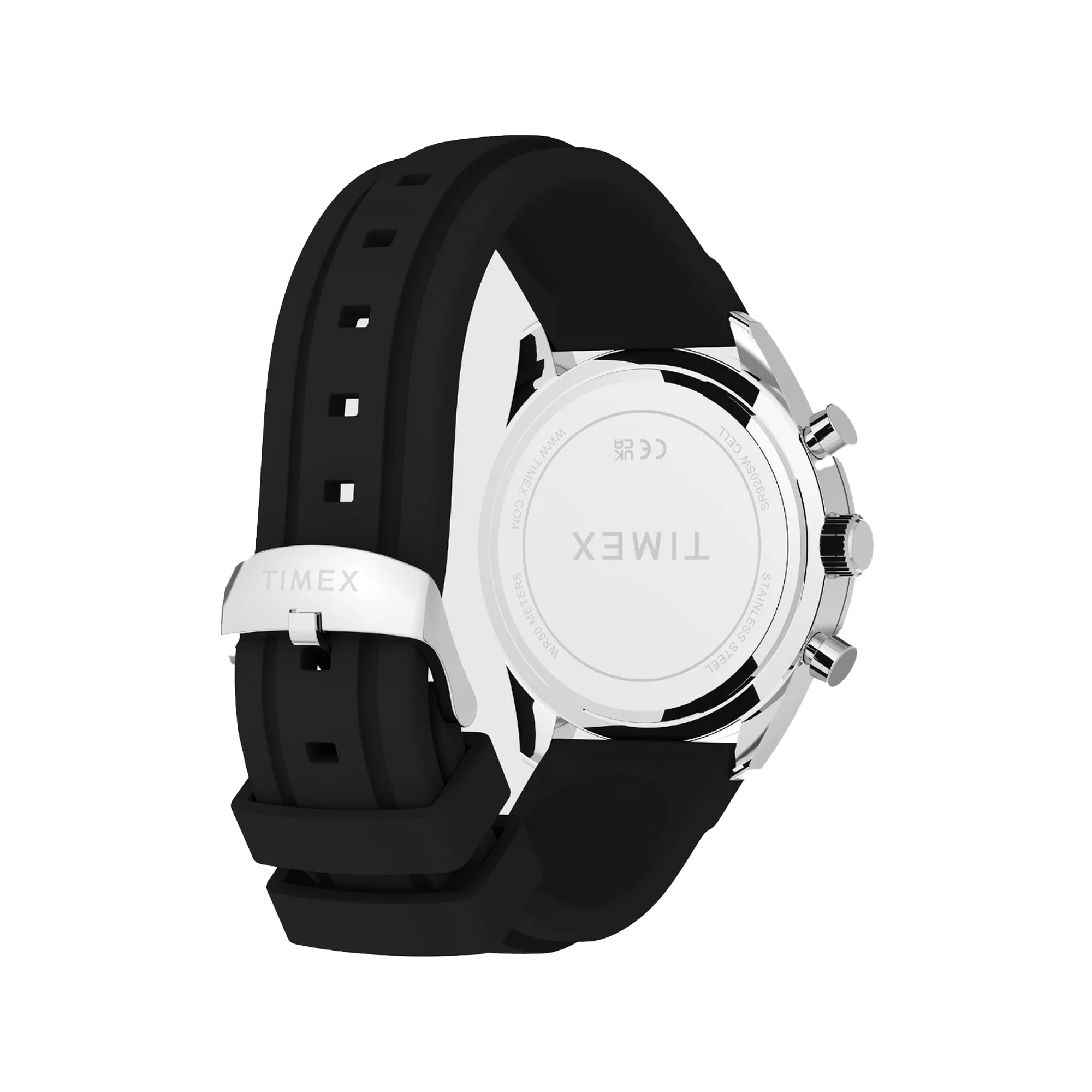 Timex Ridgefield Chronograph 42 Black Silicon TW2Y62300