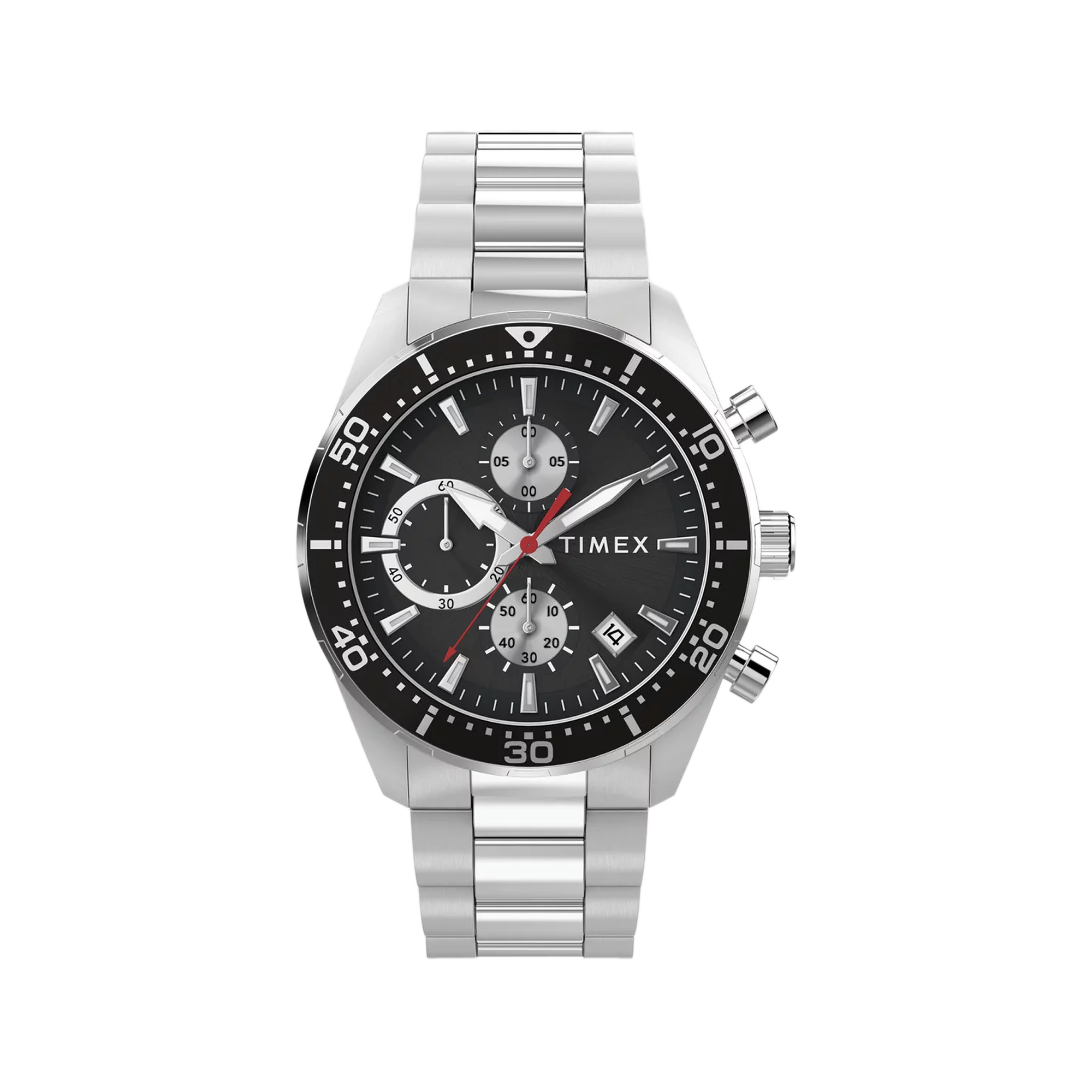 Timex Ridgefield Chronograph 42 Silver Bracelet TW2 Y56900