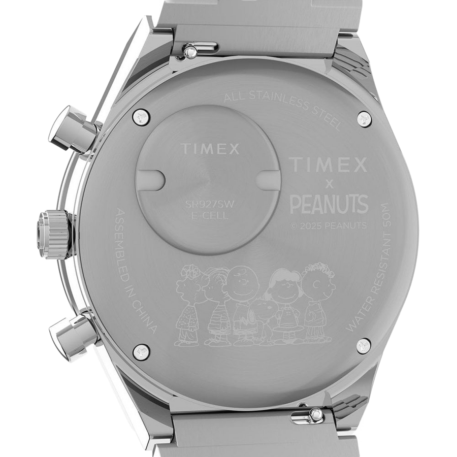 Timex x Peanuts - Q Chronograph Peanuts Blue Dial Bracelet 40mm Watch