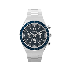 Timex x Peanuts - Q Chronograph Peanuts Blue Dial Bracelet 40mm Watch