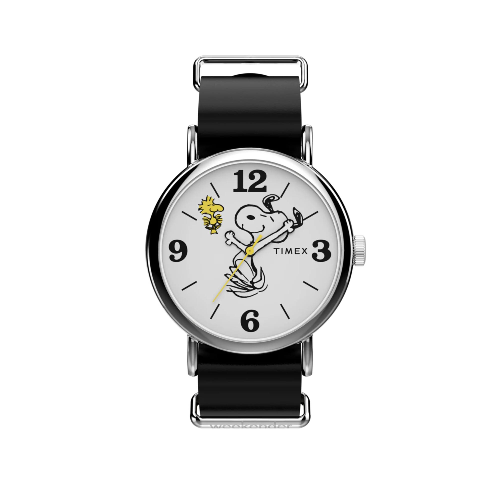 Timex x Peanuts Snoopy Black Leather TW2Y60900