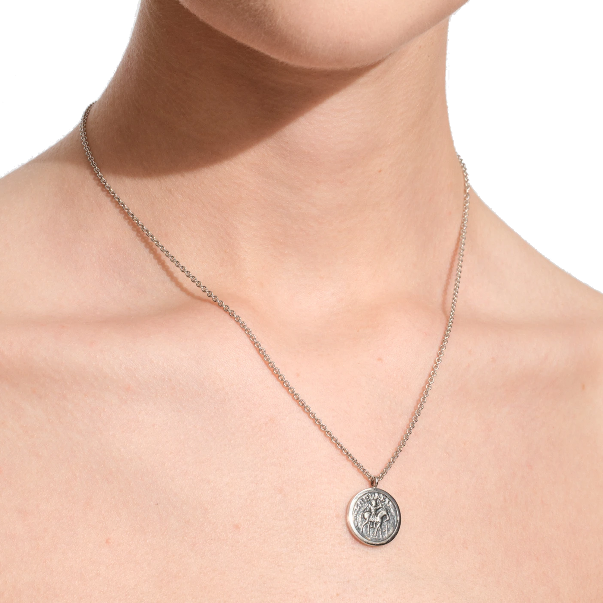 Tom Wood Coin Pendant Necklace 27 Inches