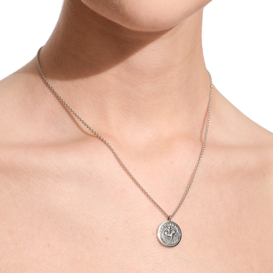 Tom Wood Coin Pendant Necklace 27 Inches