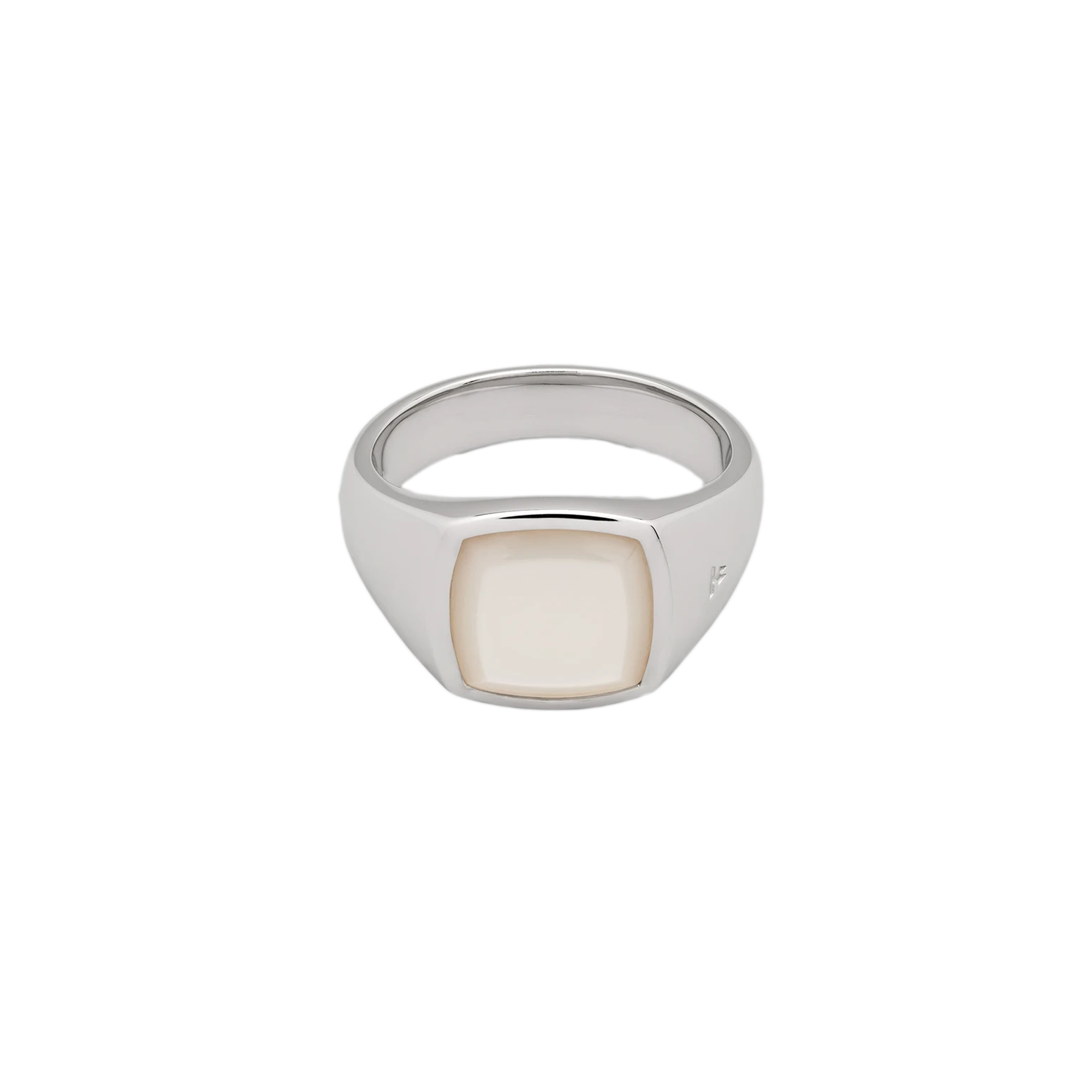 Tom Wood Kay Ring White Mother Of Pearl