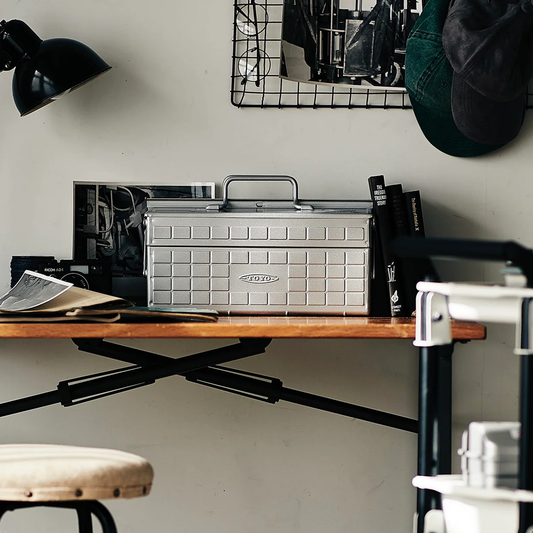 Toyo Steel Cantilever Toolbox ST-350 SV Silver