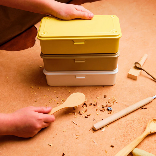 Toyo Steel Stackable Toolbox T-190 Y Italian Yellow