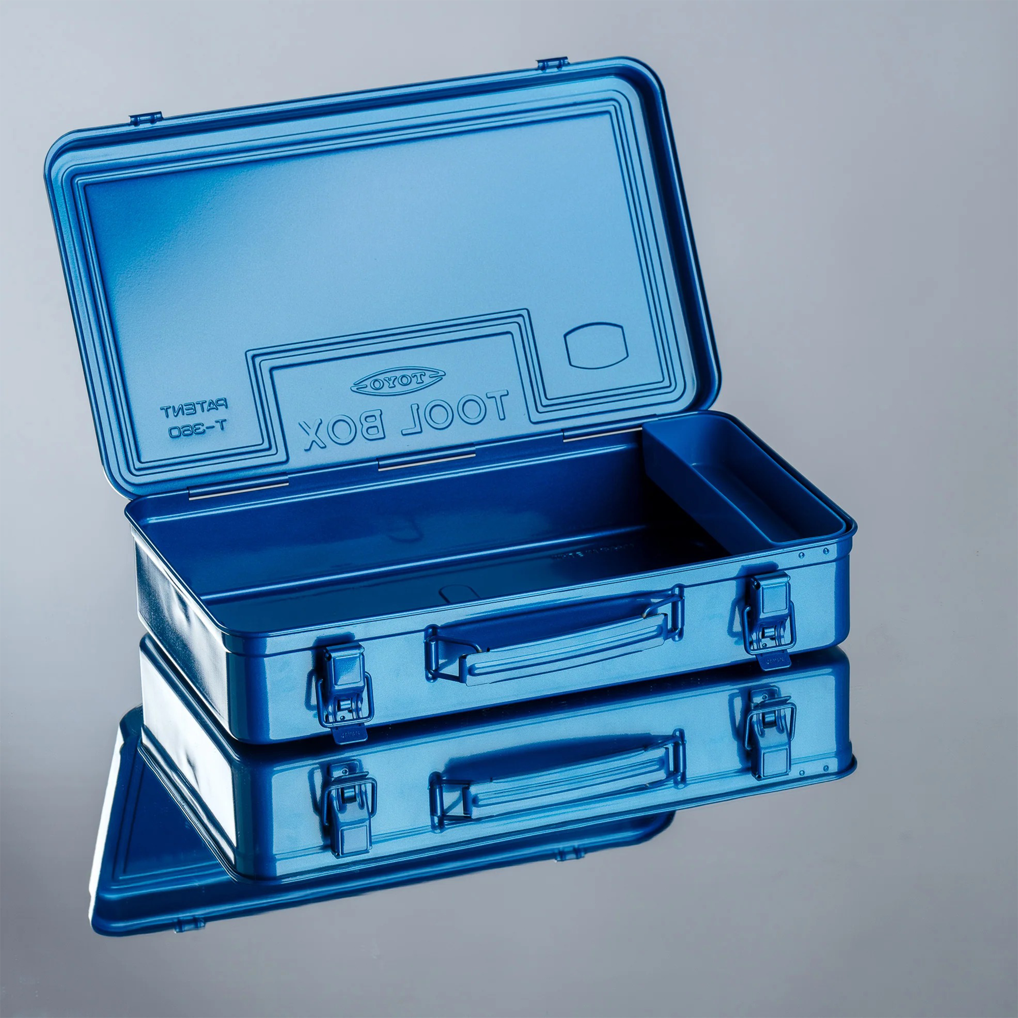 Toyo Steel Trunk Shape Toolbox T-360 B Blue