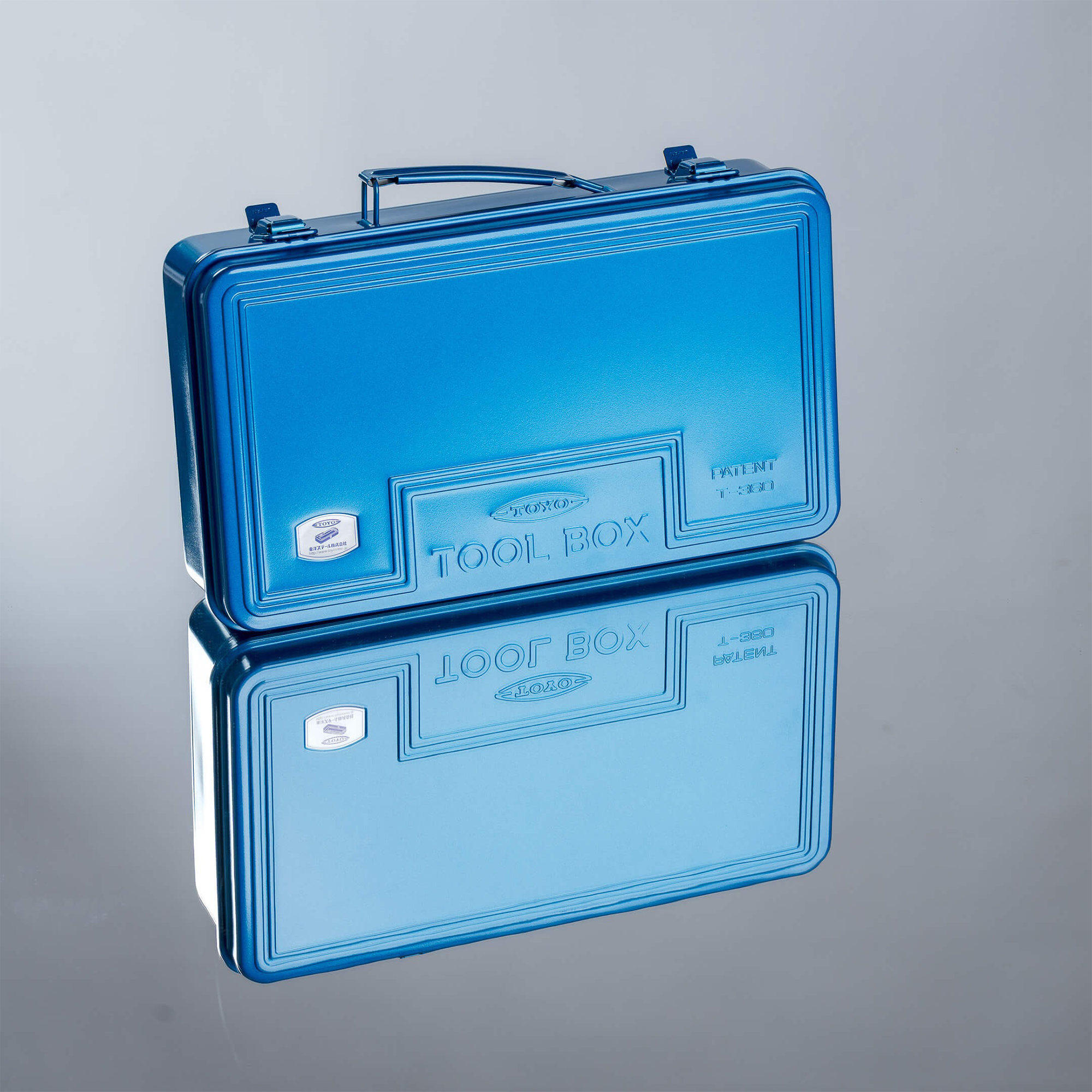Toyo Steel Trunk Shape Toolbox T-360 B Blue