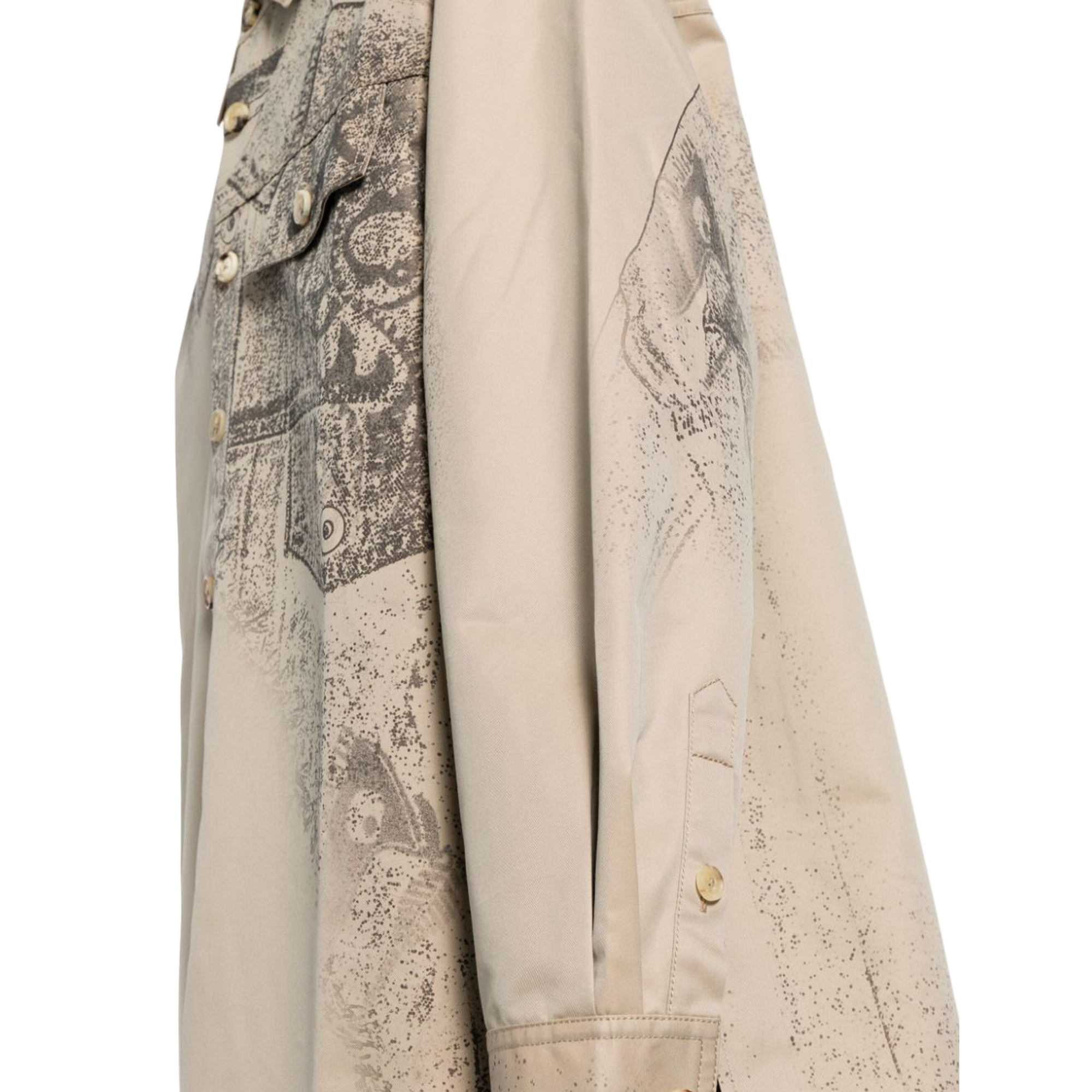 Feng Chen Wang  Deconstruction Printed Jacket Khaki