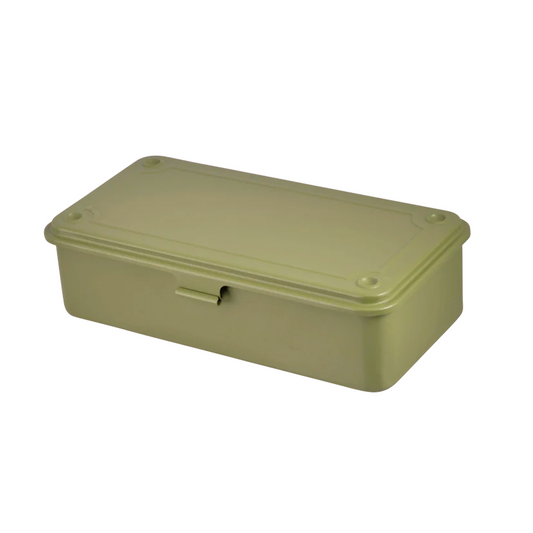Toyo Steel Trunk Shaped Toolbox T-190 JG Japanese Tea Green