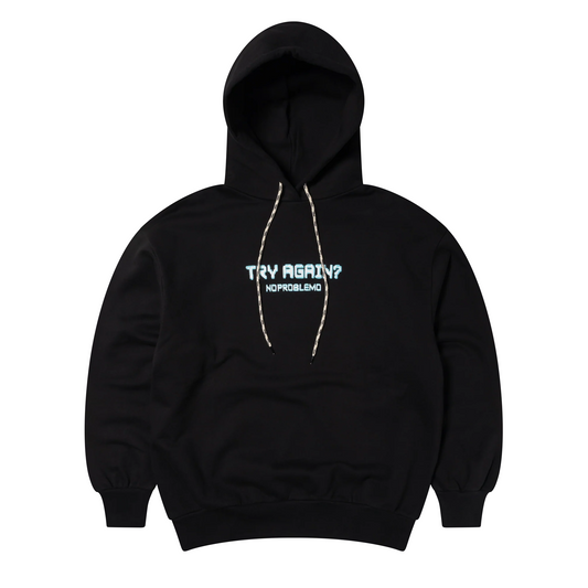 No Problemo Try Again Hoodie Black NP20011.03