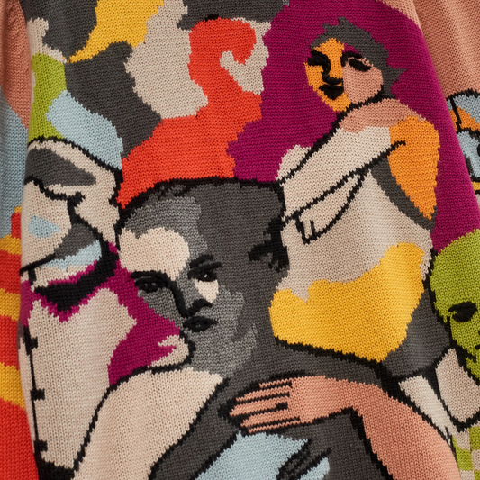 Kidsuper Two Step Hand Embrioderd Sweater