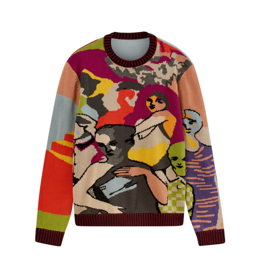 Kidsuper Two Step Hand Embrioderd Sweater